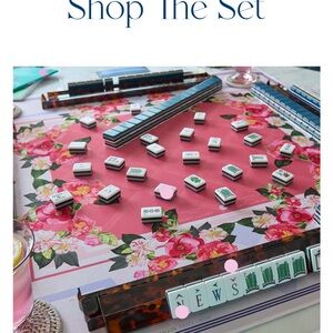 Oh My Mahjong Camelia mat